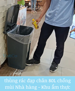 Giải Pháp Thùng Rác Đạp Chân Chống Mùi Tuyệt Đối Cho Nhà Hàng & Khu Ẩm Thực